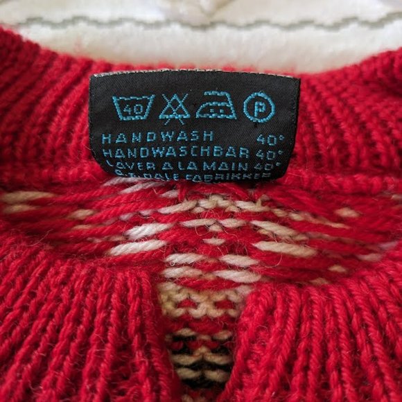 Vintage Dale of Norway Wool Sweater with Silver Clasps - Size M - Picture 5 of 7